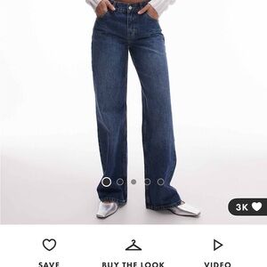 TopShop low rise Classic Blue Women's Jeans